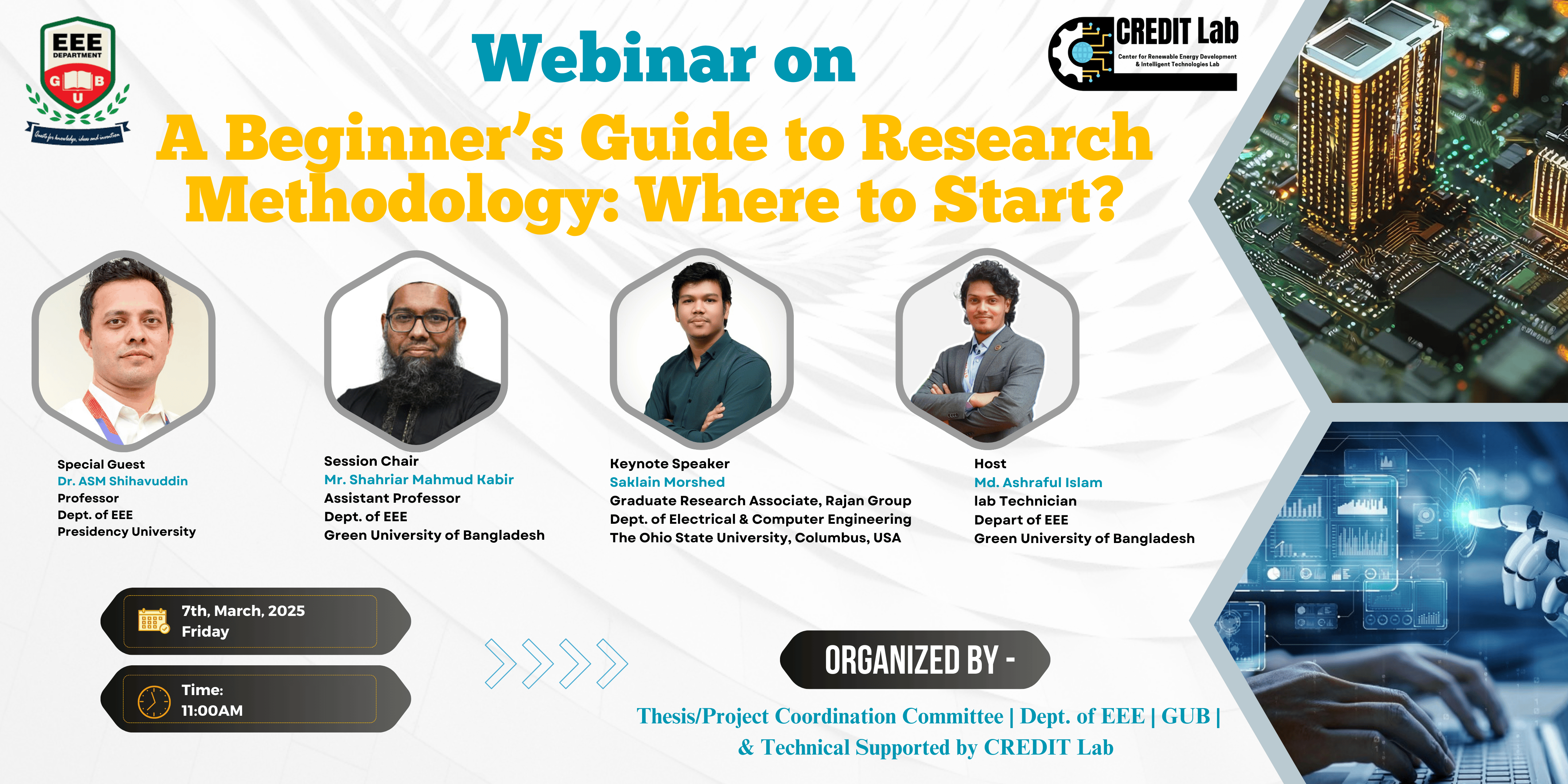 Webinar on "A Beginner’s Guide to Research Methodology: Where to Start?"