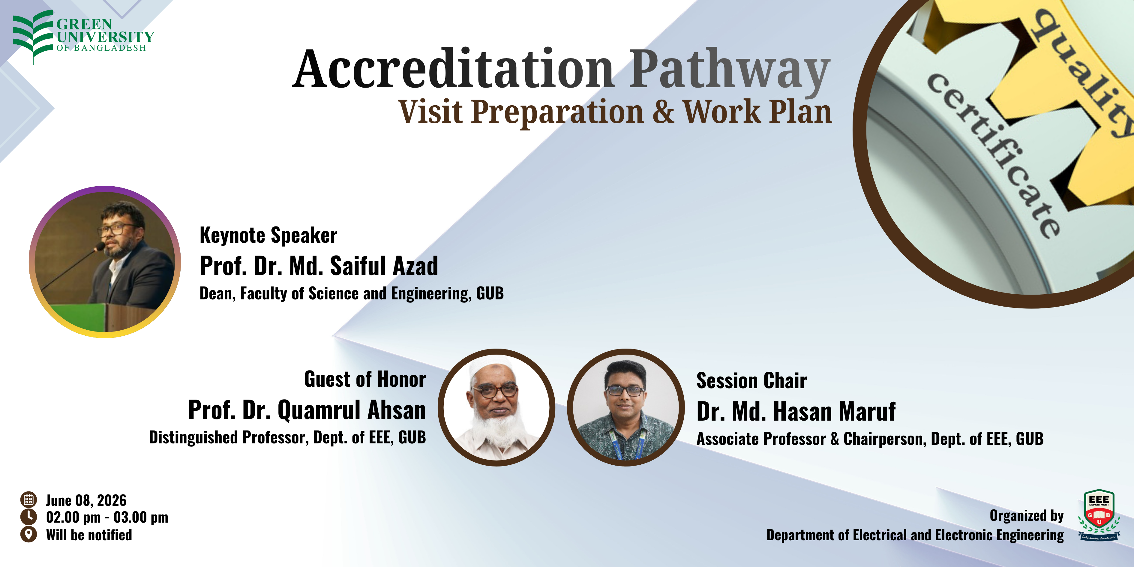 Accreditation Pathway: Visit Preparation & Work Plan