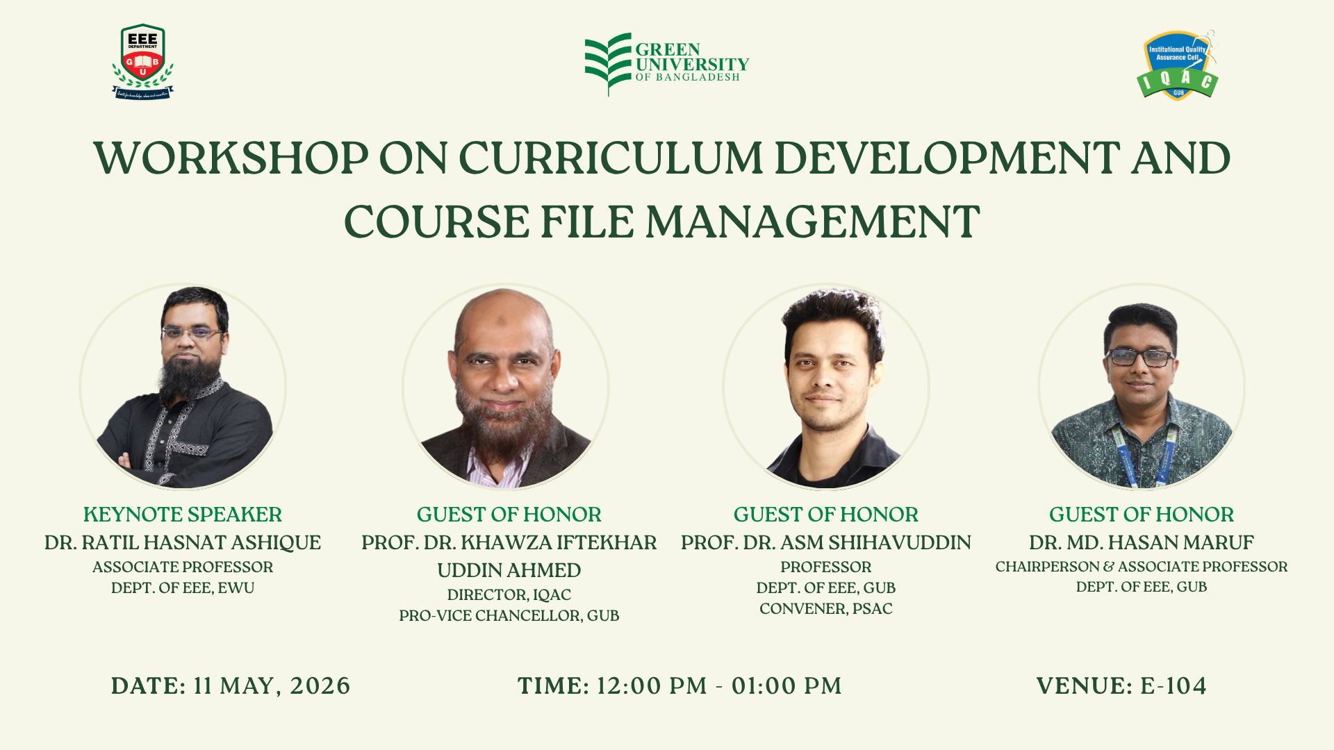 Workshop on Curriculum Development and Course File Management