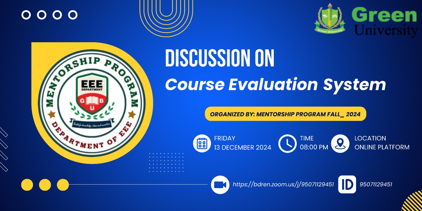Course Evaluation System for Freshers