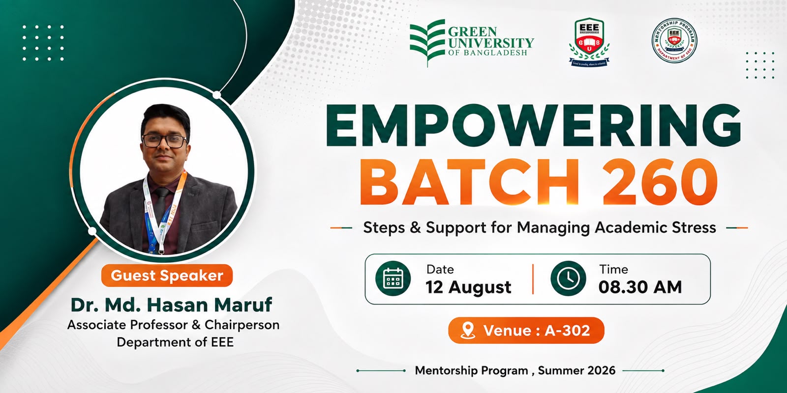 Mentorship Program Session-“Meet the Chairperson-Empowering Batch 260”