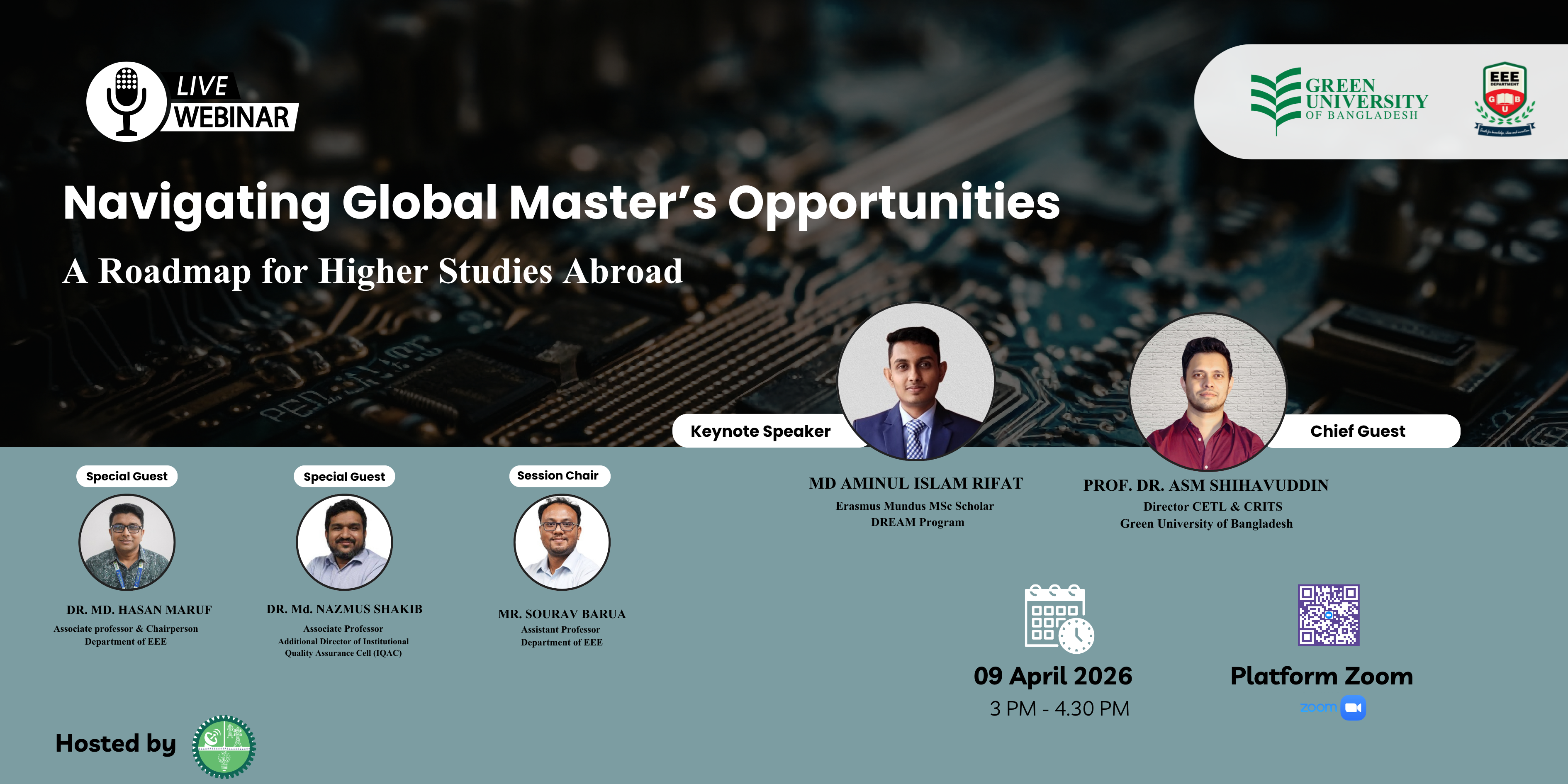 Event Image for Webinar titled “Navigating Global Master’s Opportunities: A Roadmap for Higher Studies Abroad”